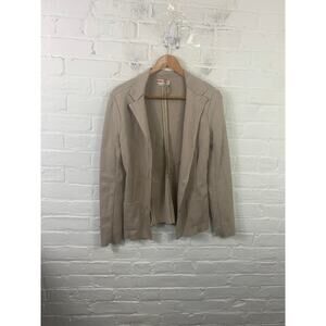 Prada Women's Blazer Suit Comfort Front Buttons Long sleeves Beige Size Medium